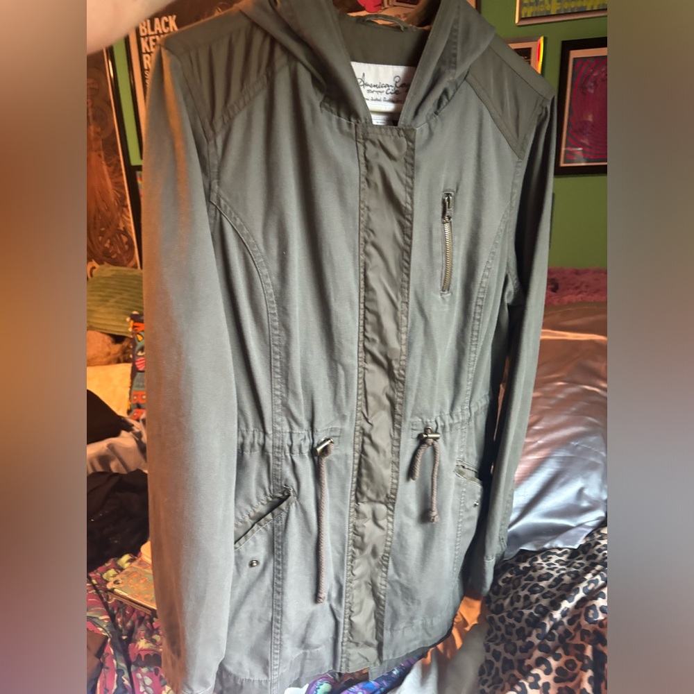 Olive Utility Jacket - image 3